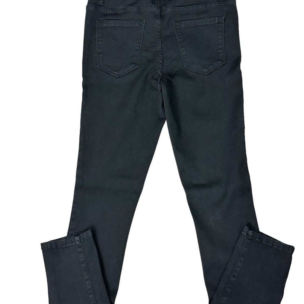 Women's Simply Vera Wang 2 XS Ankle Jeans Denim Black Skinny Stretch Slender - Picture 4 of 9